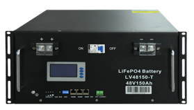 Rack mounted battery.